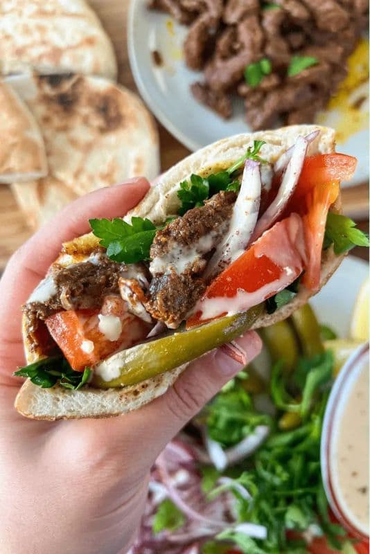 Beef Shawarma Wraps Deal (Two Pieces)