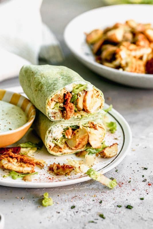 Chicken shawarma wrap
