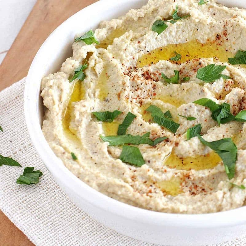 Eggplant and Hummus