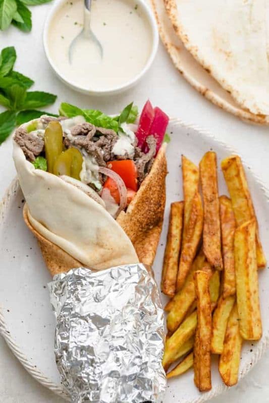 Beef Shawarma wrap